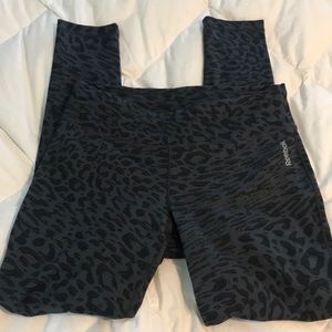 Leopard Black and grey Reebok leggings